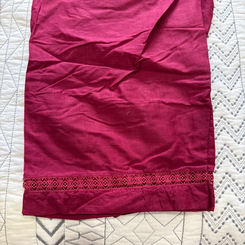 3 pc Cotton Chickenkari Embroidered Suit Chiffon Dupatta,Pakistani L - Picture 5 of 16
